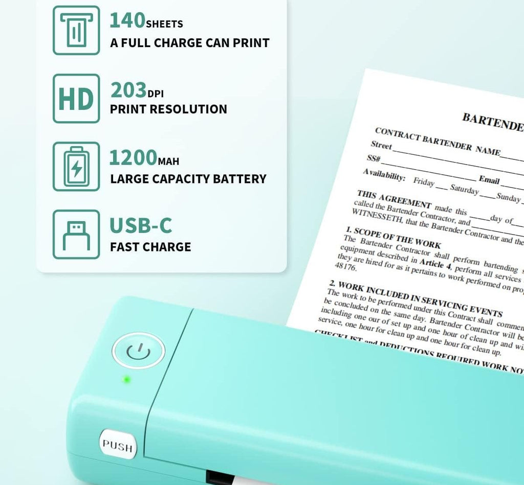 Phomemo M08F Portable Wireless Thermal Printer