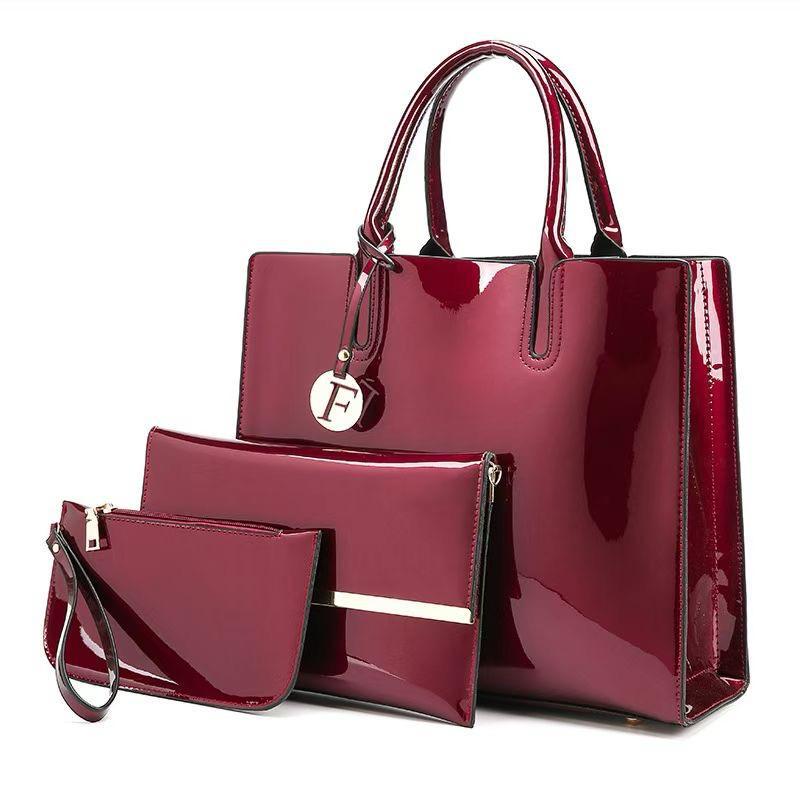 Patent leather handbags