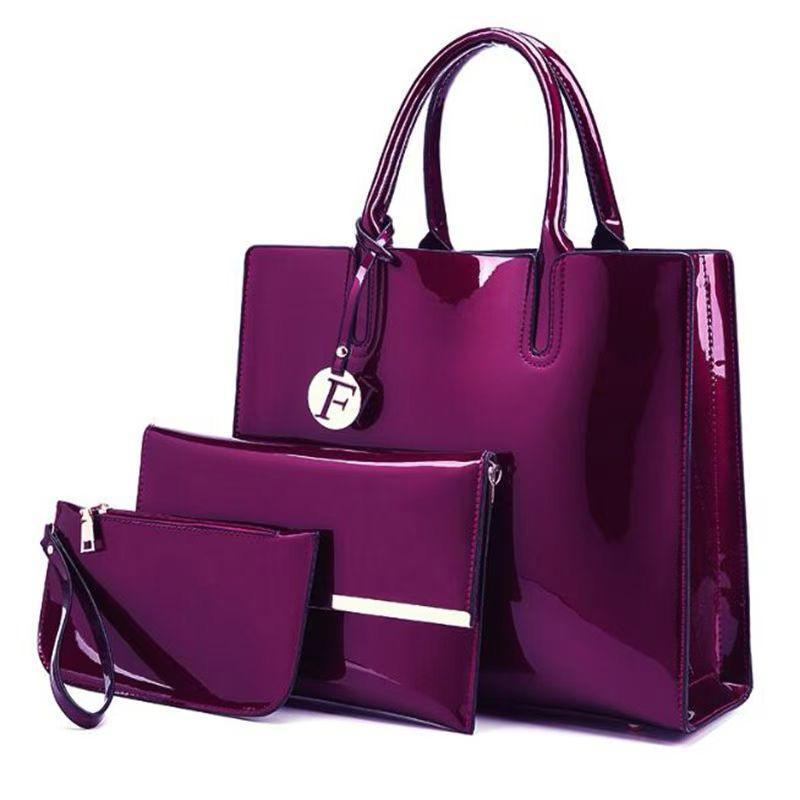 Patent leather handbags