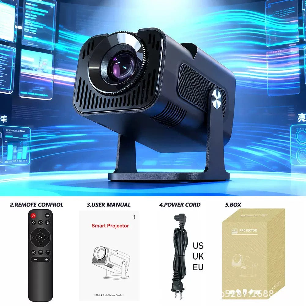 HY320 Mini Portable 4K Wireless Bluetooth Projector