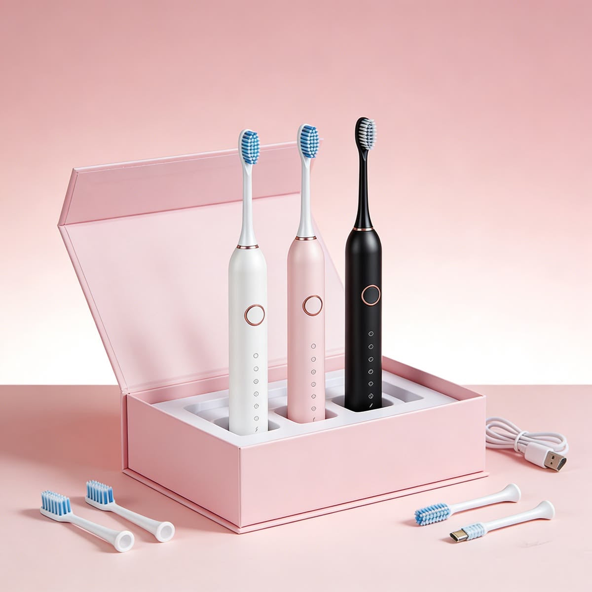 Greyscale Rice Electric Toothbrush