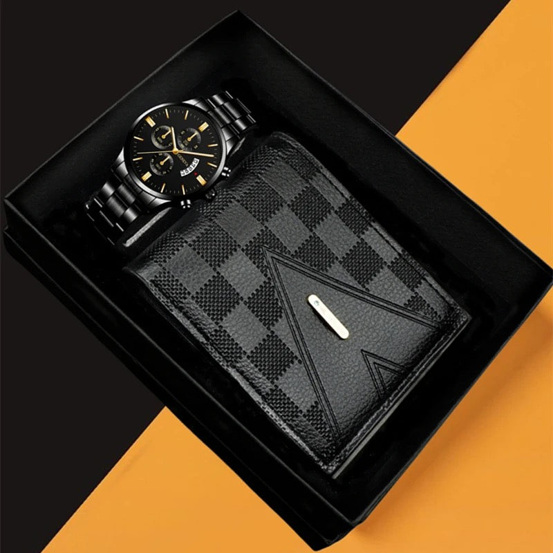 Leather Belt, Wallet, Keychain & Pen