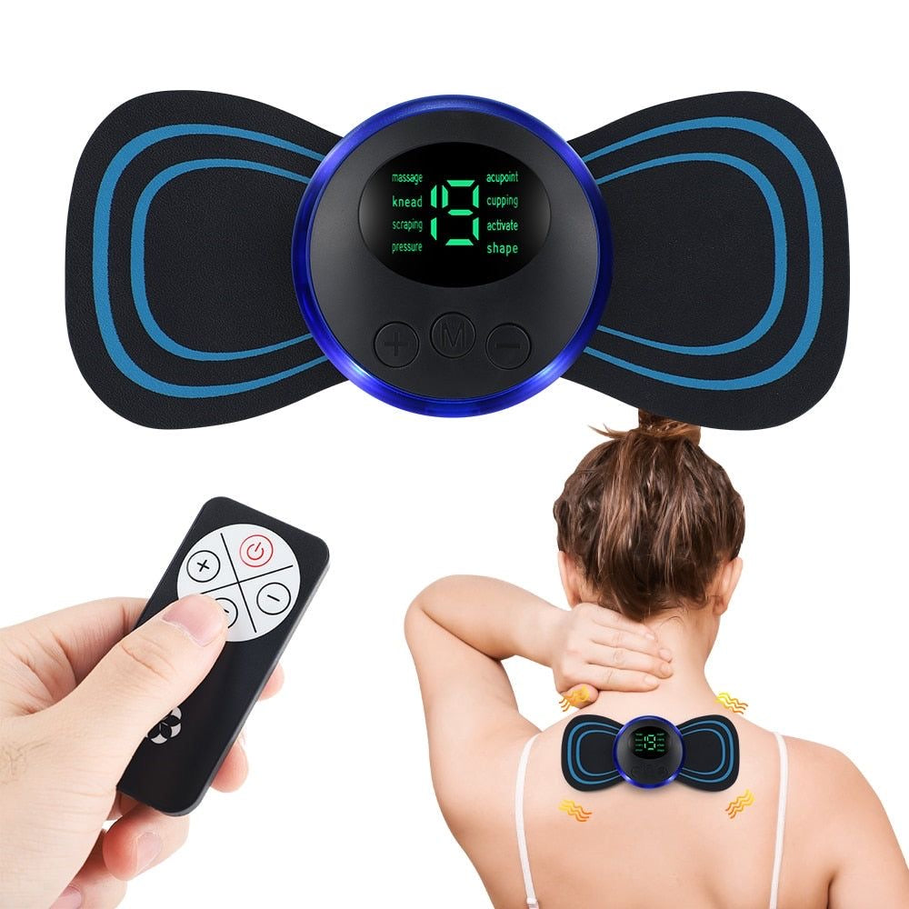 Intelligent Remote Control Cervical & Back Pulse Massager