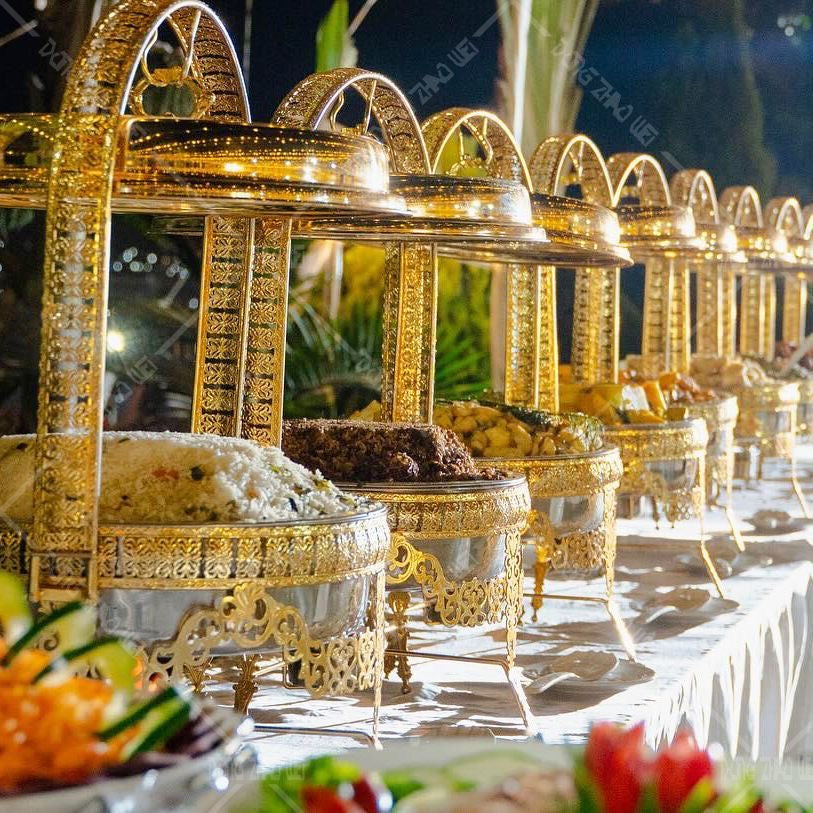 Thickened Stainless Steel Round Chafing Dish