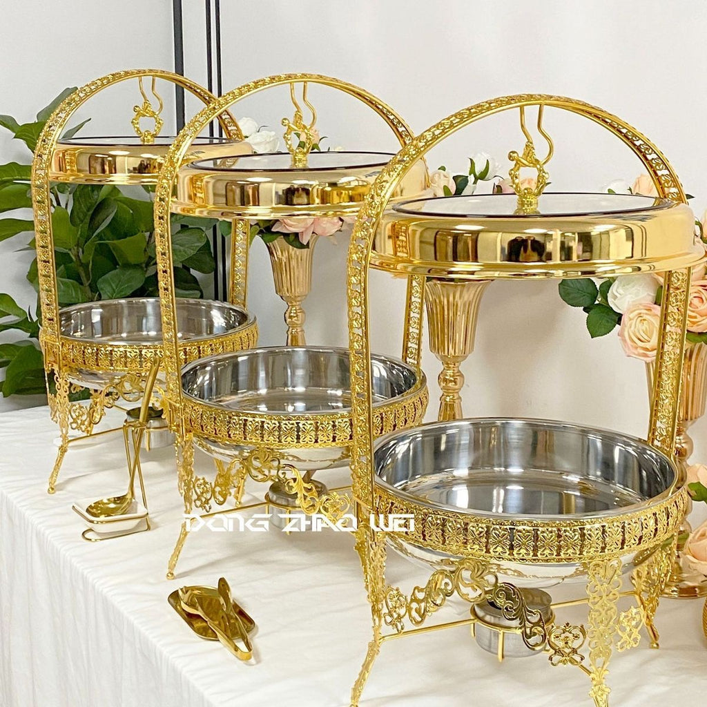 Thickened Stainless Steel Round Chafing Dish