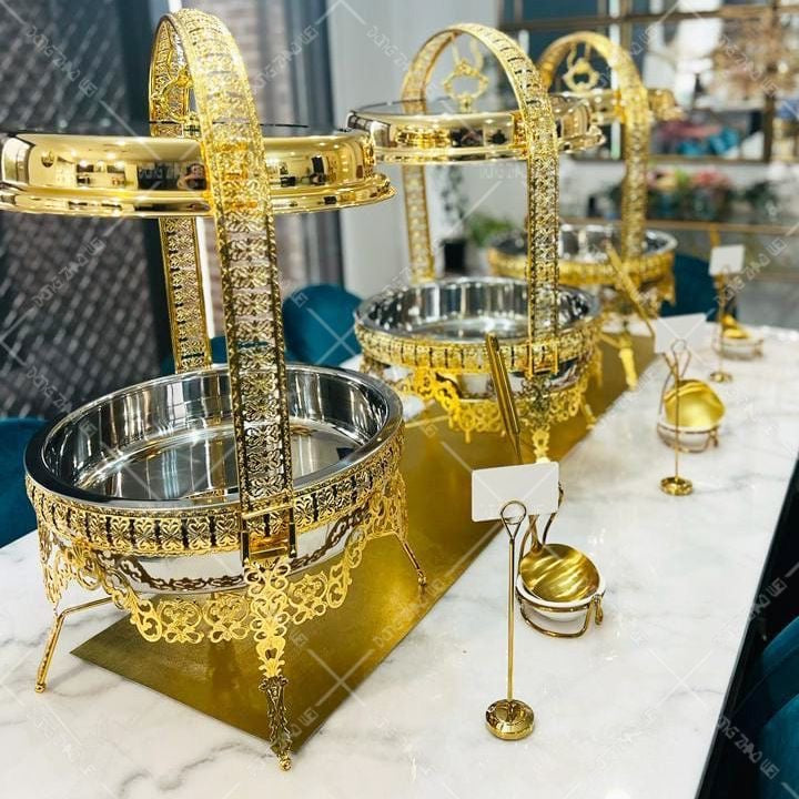 Thickened Stainless Steel Round Chafing Dish