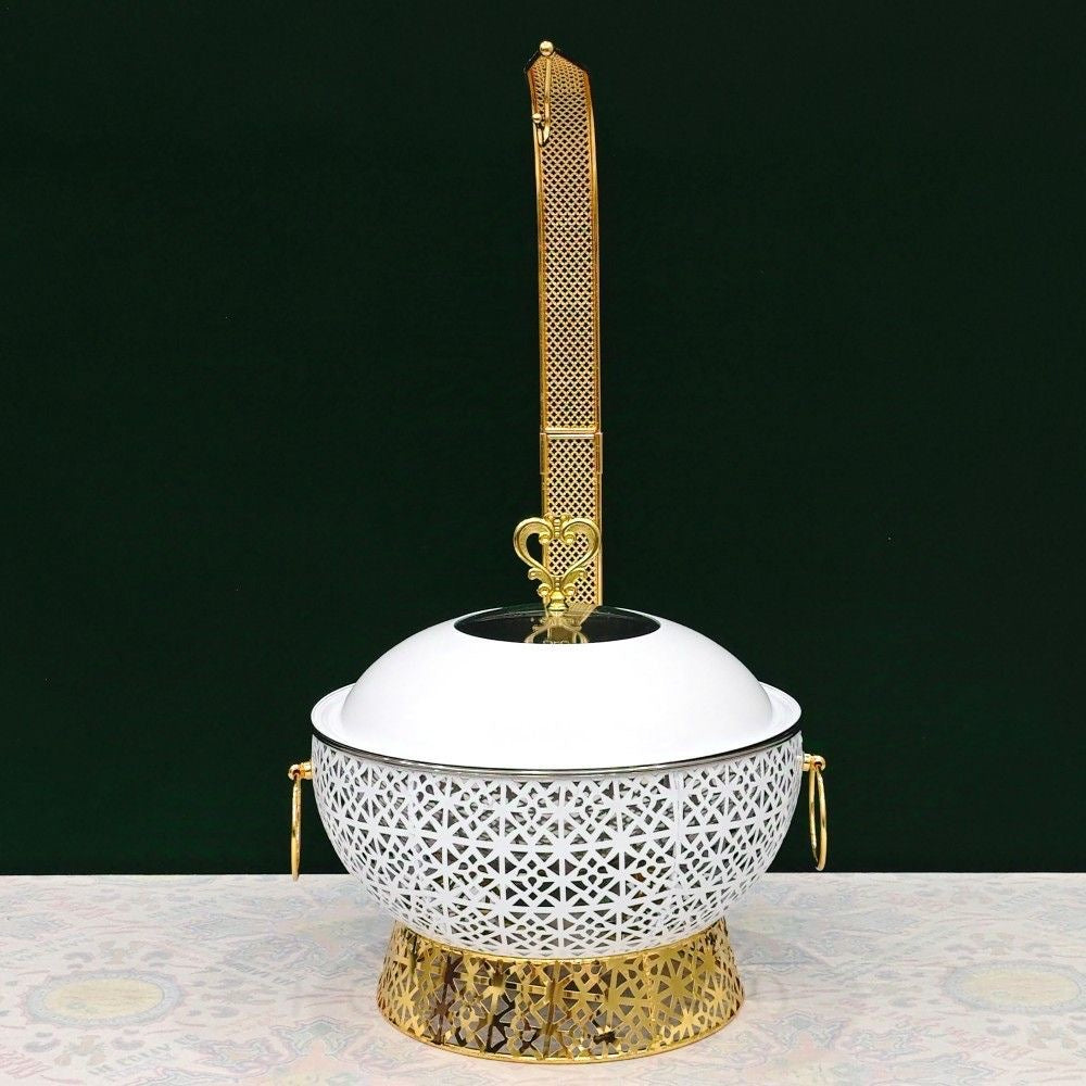 European-Style Luxury Stainless Steel Buffet Stove 8L