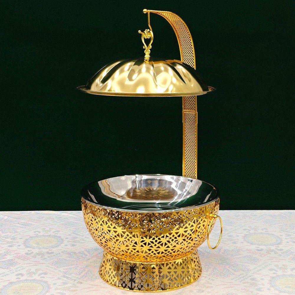 European-Style Luxury Stainless Steel Buffet Stove 8L