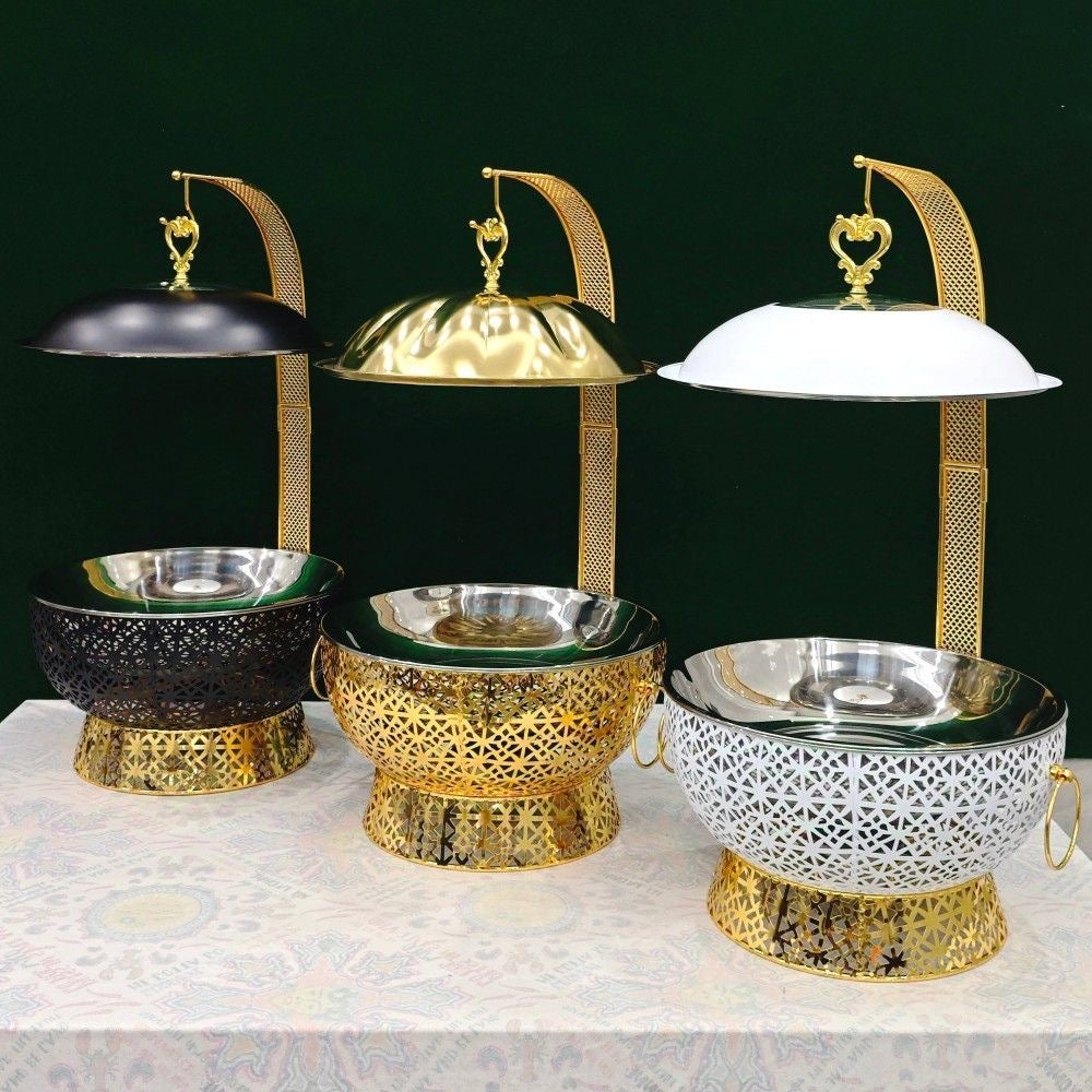 European-Style Luxury Stainless Steel Buffet Stove 8L