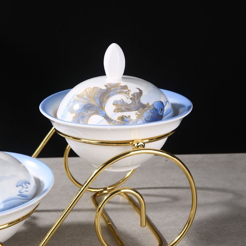 Creative Chinese Ceramic Cold Dish Set