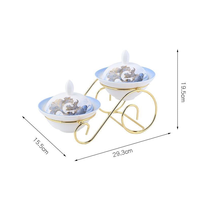 Creative Chinese Ceramic Cold Dish Set