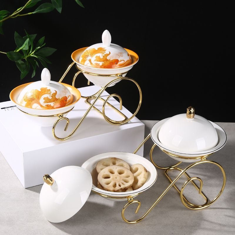 Creative Chinese Ceramic Cold Dish Set