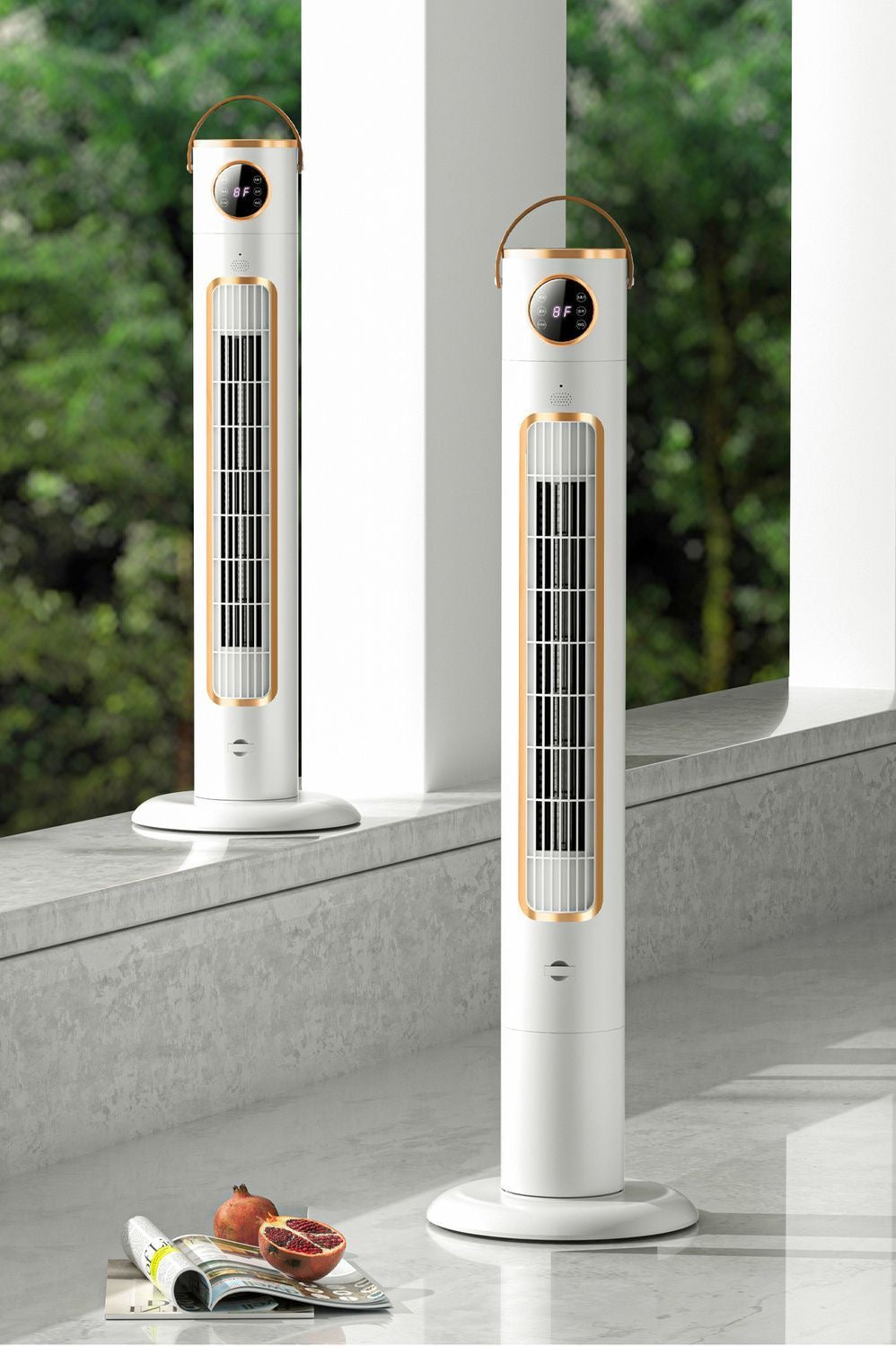 New German Humidifying Voice-Control Tower Fan