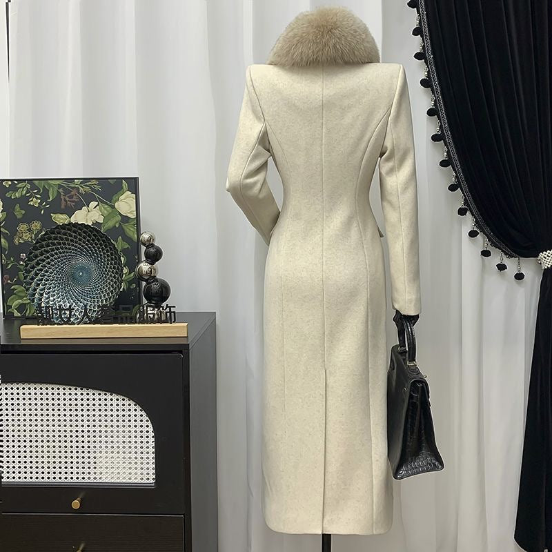 Winter Luxe Fur Collar Windbreaker