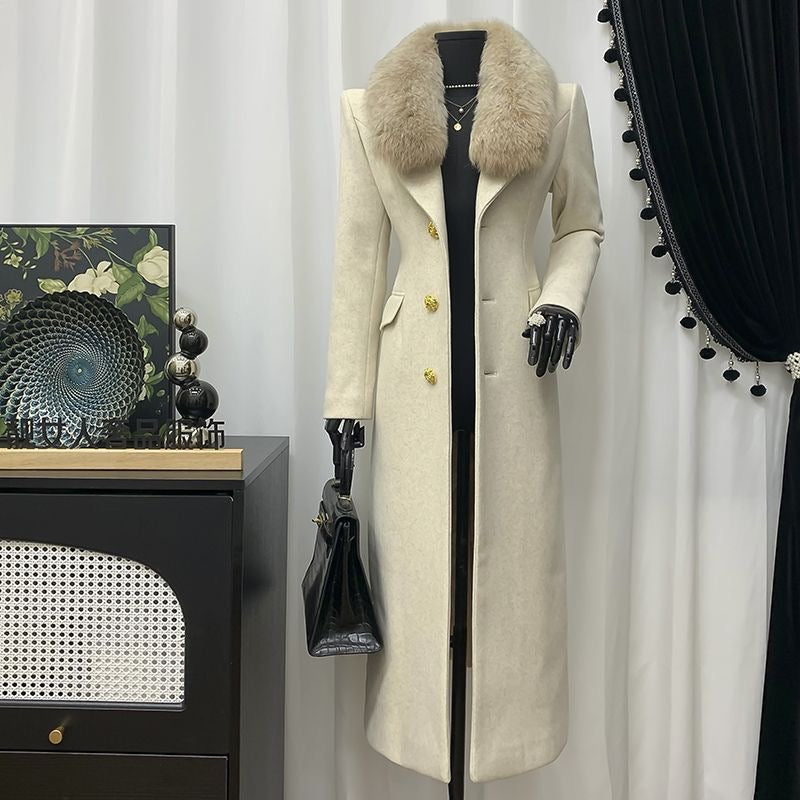 Winter Luxe Fur Collar Windbreaker