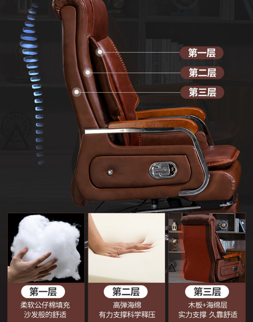 Leather boss chair