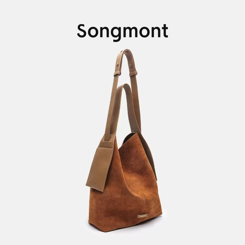 Songmont Mountain Pine Suede Tote Bag