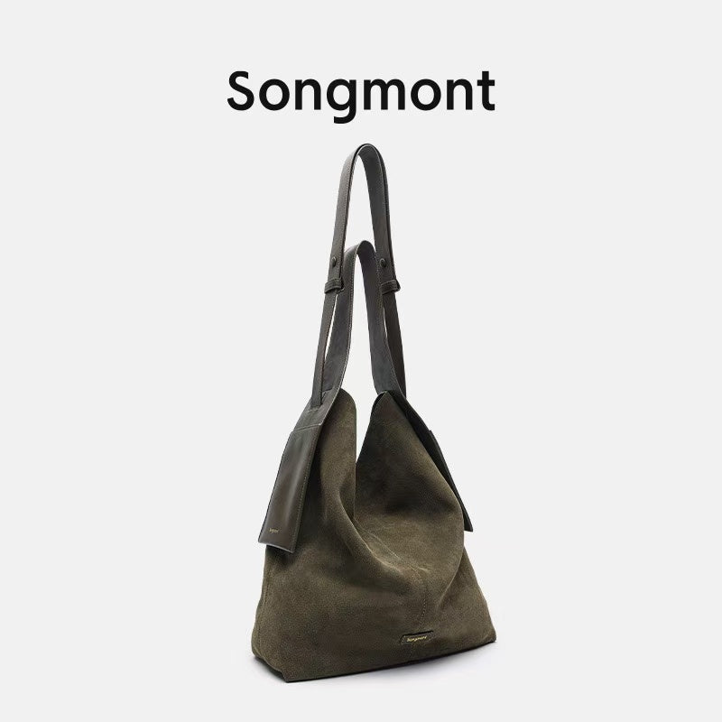 Songmont Mountain Pine Suede Tote Bag