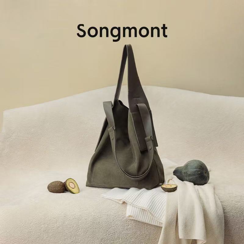 Songmont Mountain Pine Suede Tote Bag
